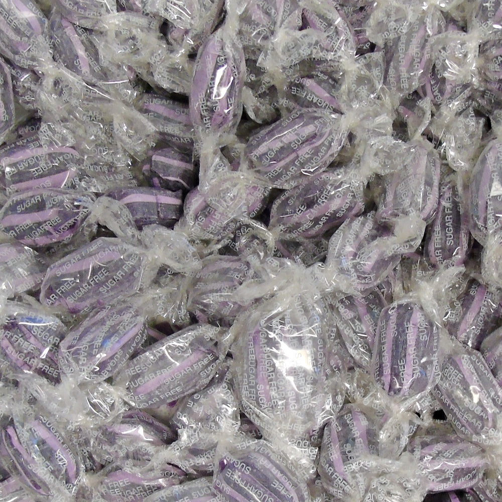 300g Square Window Pattern Box of Sugar Free Blackcurrant and Liquorice