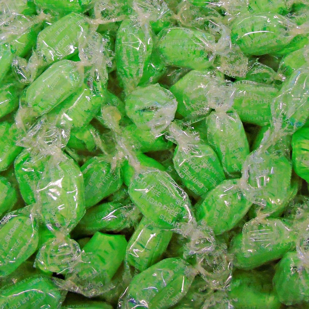 300g Square Flower Pattern Box of Sugar Free Chocolate Limes Sweets