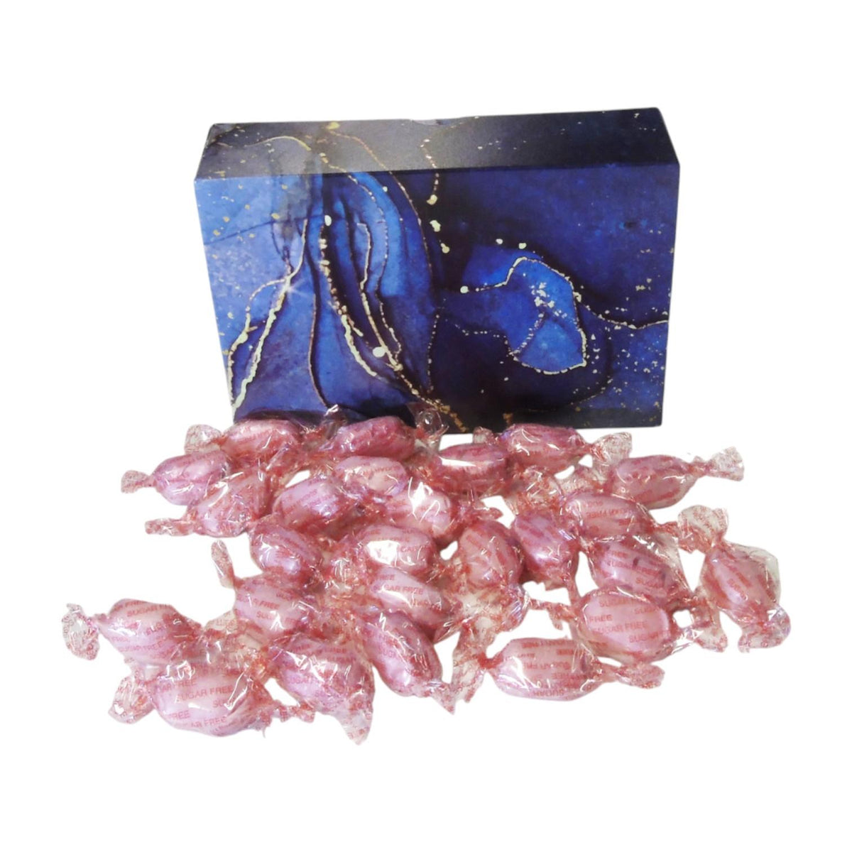 350g Rectangular Box of Sugar Free Strawberry Sherbets Sweets