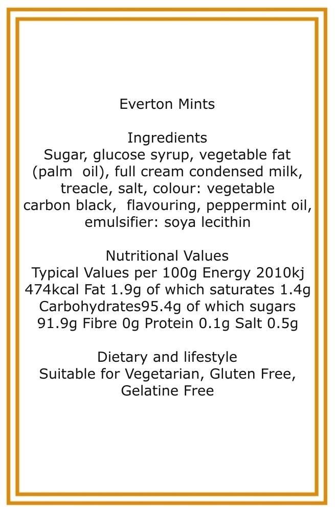 350g Rectangular Box of Everton Mints