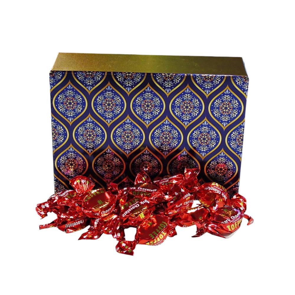 350g Rectangular Box of Walkers Dark Chocolate Toffee