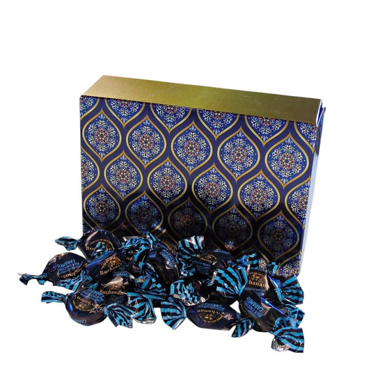 350g Rectangular Box of Buchanans Milk Chocolate Caramel Toffees