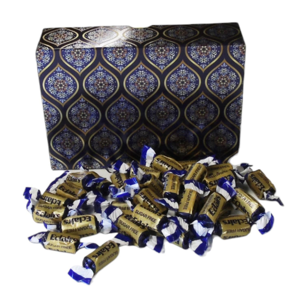 350g Rectangular Box of Sugar Free Chocolate Eclairs
