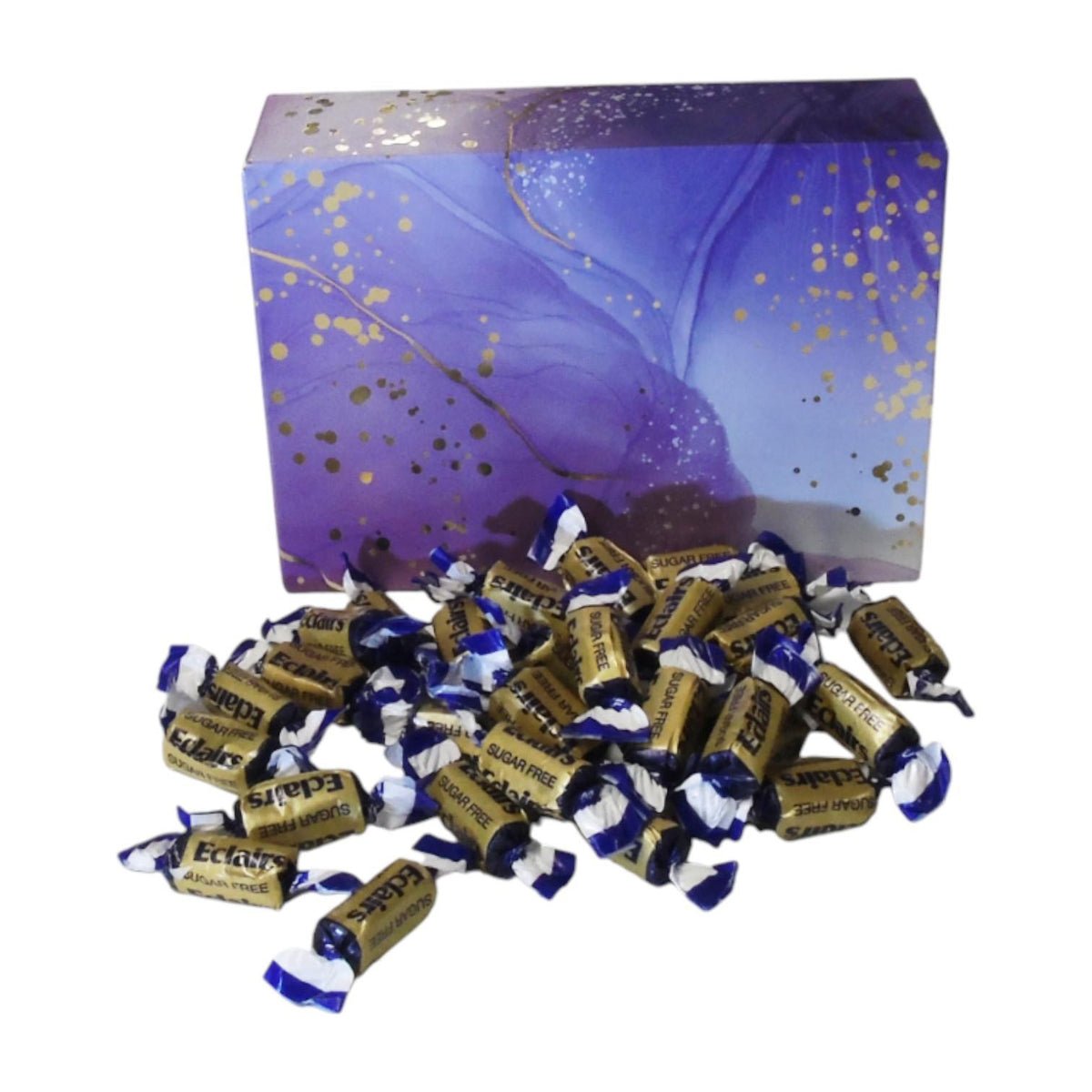 350g Rectangular Box of Sugar Free Chocolate Eclairs