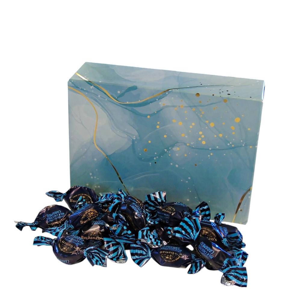 350g Rectangular Box of Buchanans Milk Chocolate Caramel Toffees