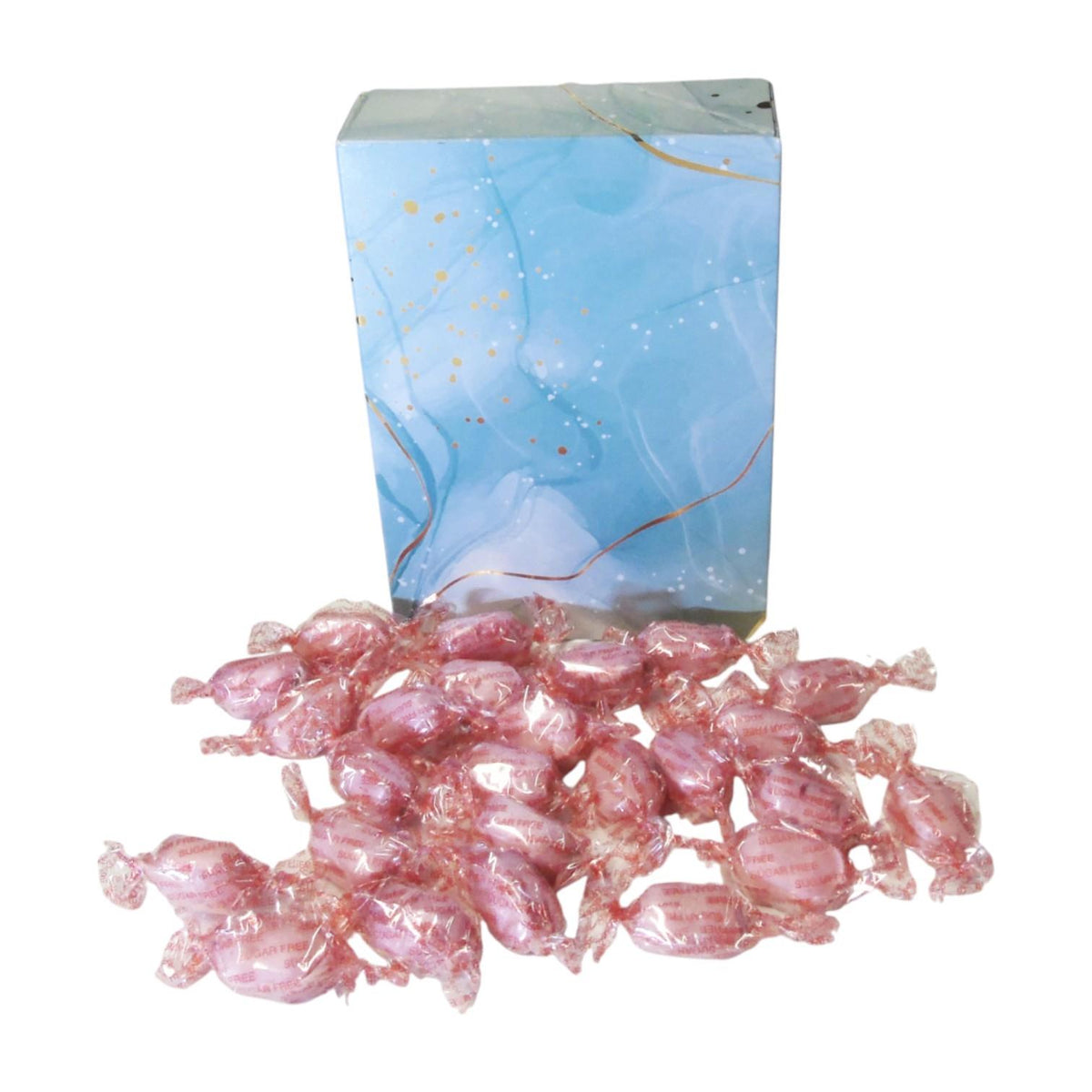 350g Rectangular Box of Sugar Free Strawberry Sherbets Sweets