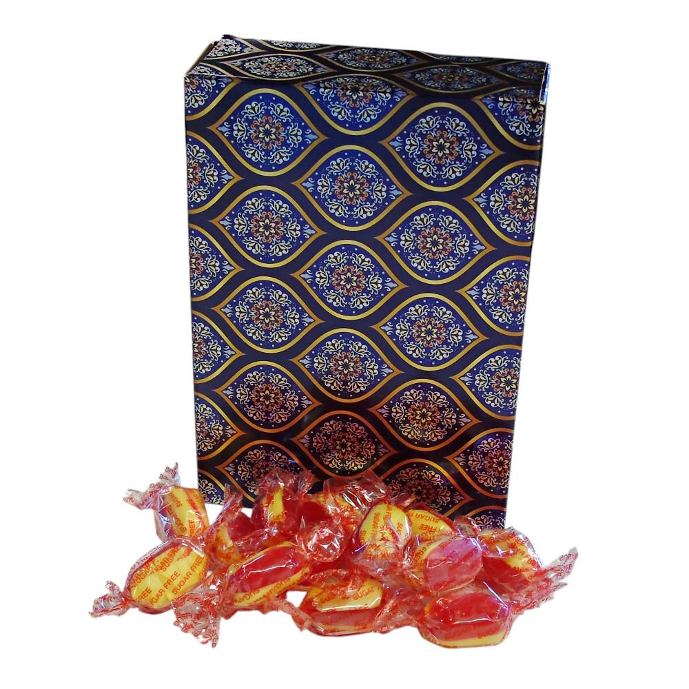 350g Rectangular Box of Sugar Free Rhubarb and Custard