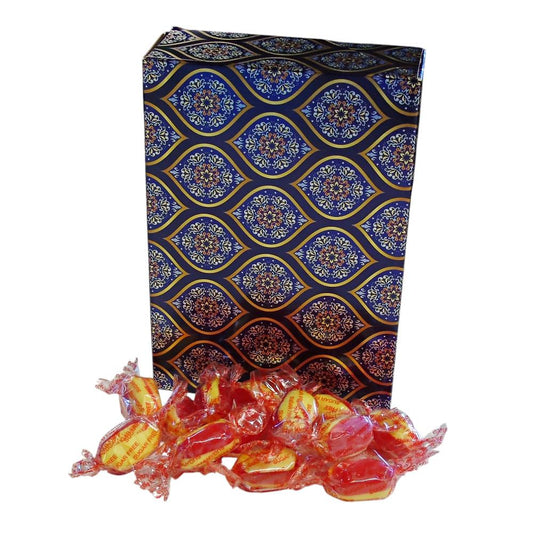 350g Rectangular Box of Sugar Free Rhubarb and Custard