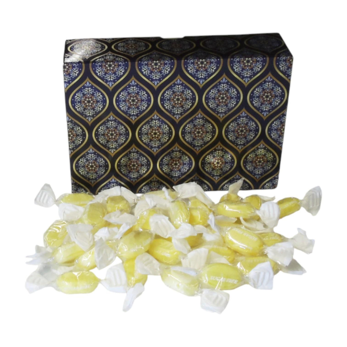 350g Rectangular Box of Sugar Free Sherbet Lemons