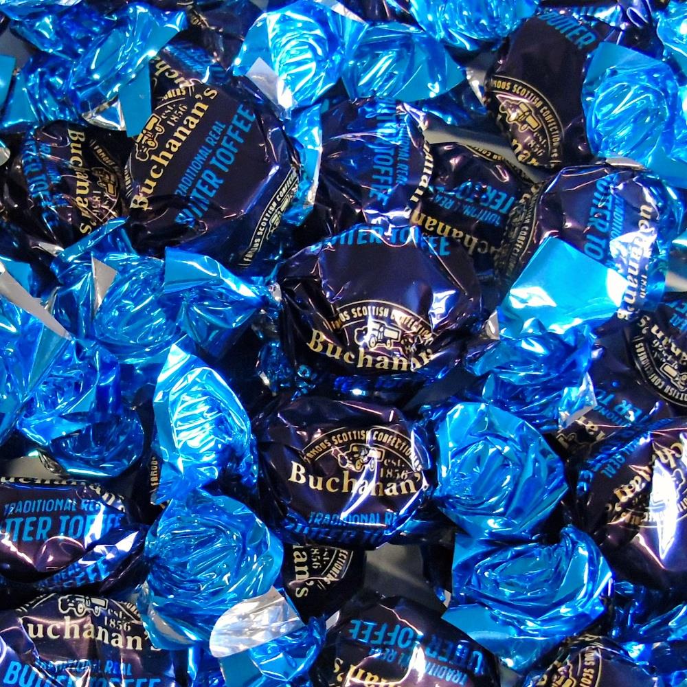 200g White Tube of Buchanans Butter Toffee