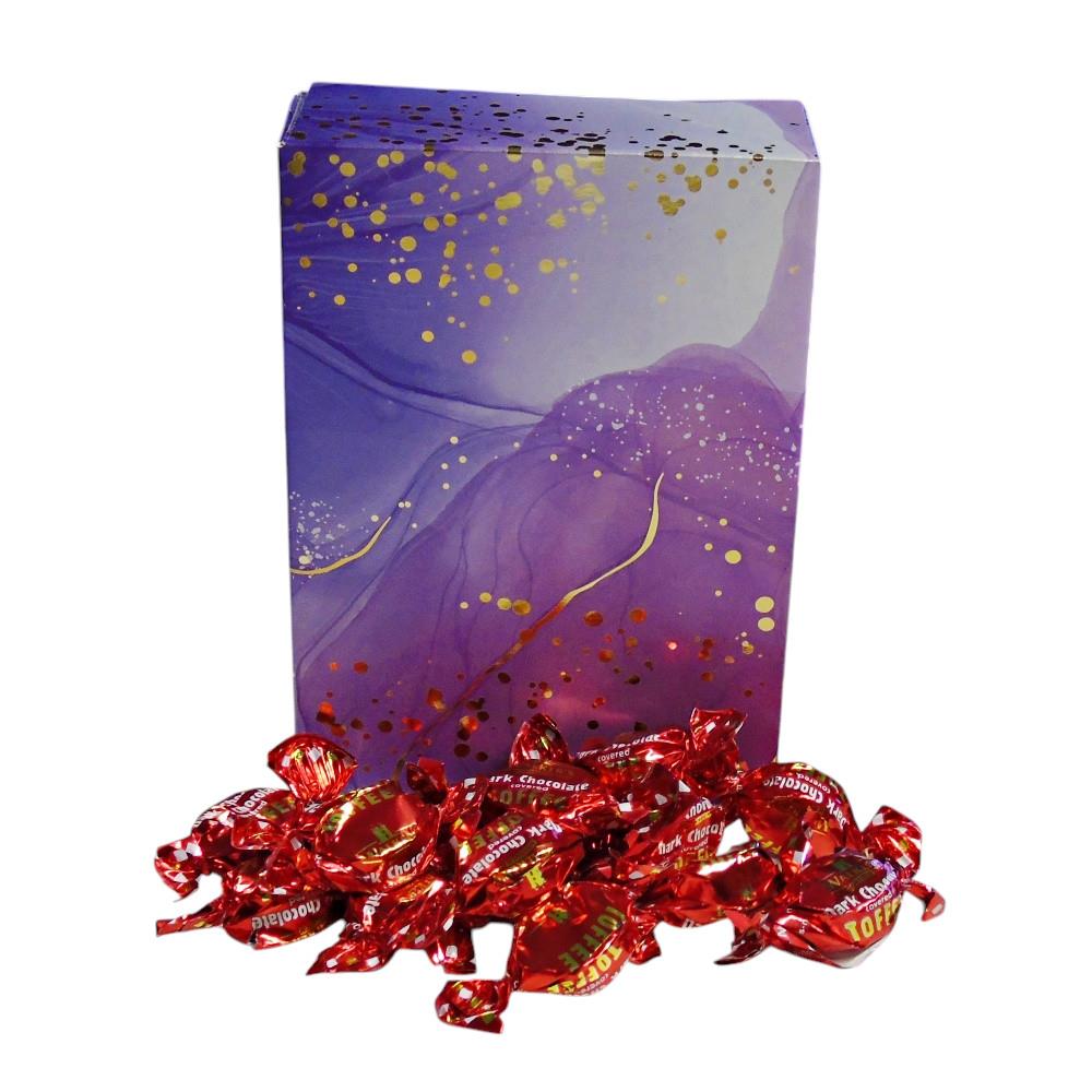 350g Rectangular Box of Walkers Dark Chocolate Toffee