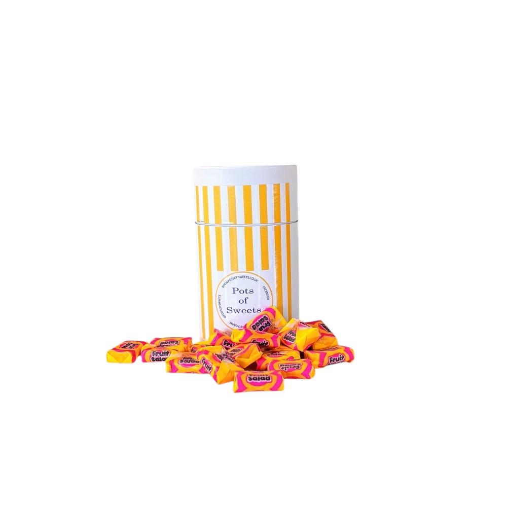 250g White Tube of Fruit Salads Sweets
