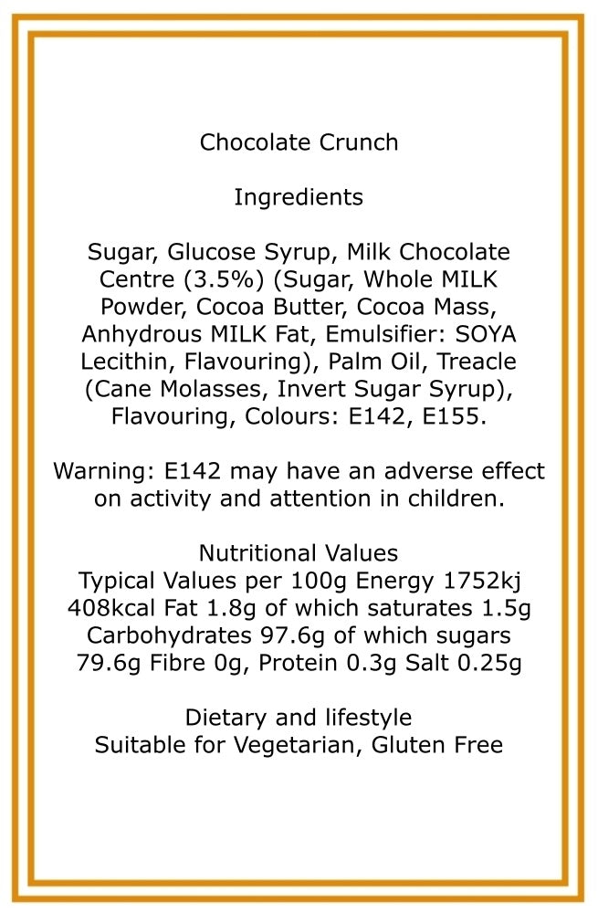 150g Tube of Chocolate Crunch Sweets