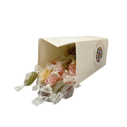 250-g-Karton mit Stockleys zuckerfreien Fruchtbonbons