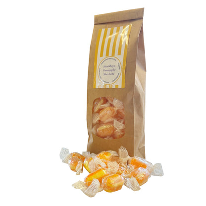 300g Bag of Individually Stockleys Wrapped Sherbet Pineapple Sweets