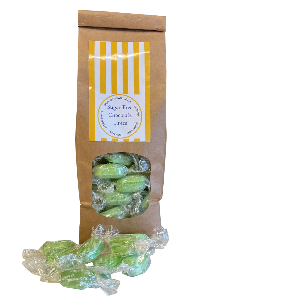 300g Bag of Stockleys Sugar Free Chocolate Limes  Sweets