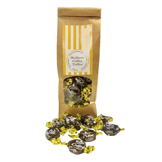 Sachet de 300 g de bonbons au caramel et au café Walkers individuels