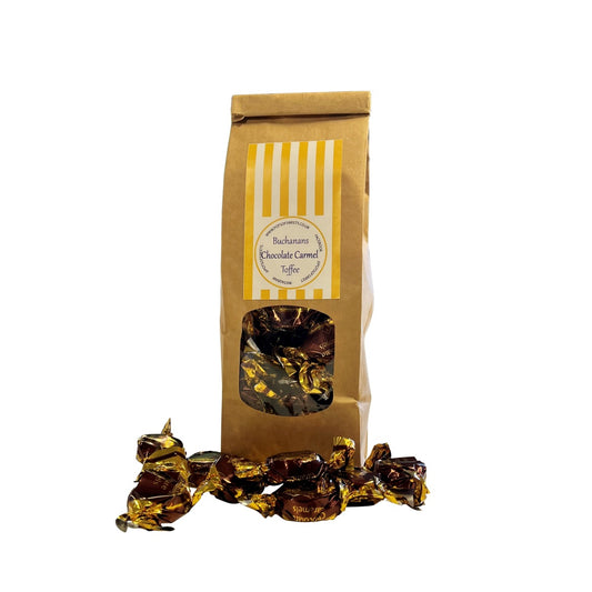 Sachet de 300 g de caramels au chocolat et au caramel Buchanan's