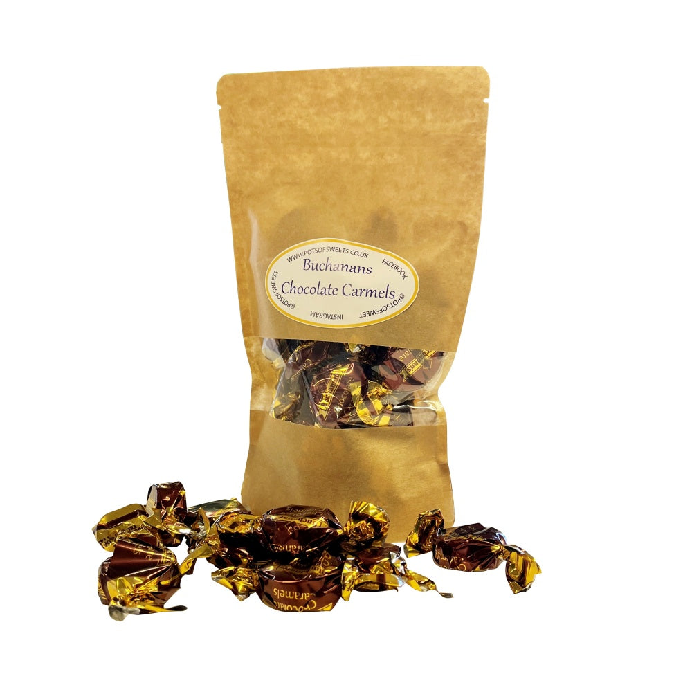 250g Pouch of Buchanan's Chocolate Caramel Toffees
